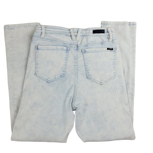 Volcom Girlfriend Ankle Fit High-Rise Jeans, Bleached, 29, Good Used Condition - Picture 6 of 14